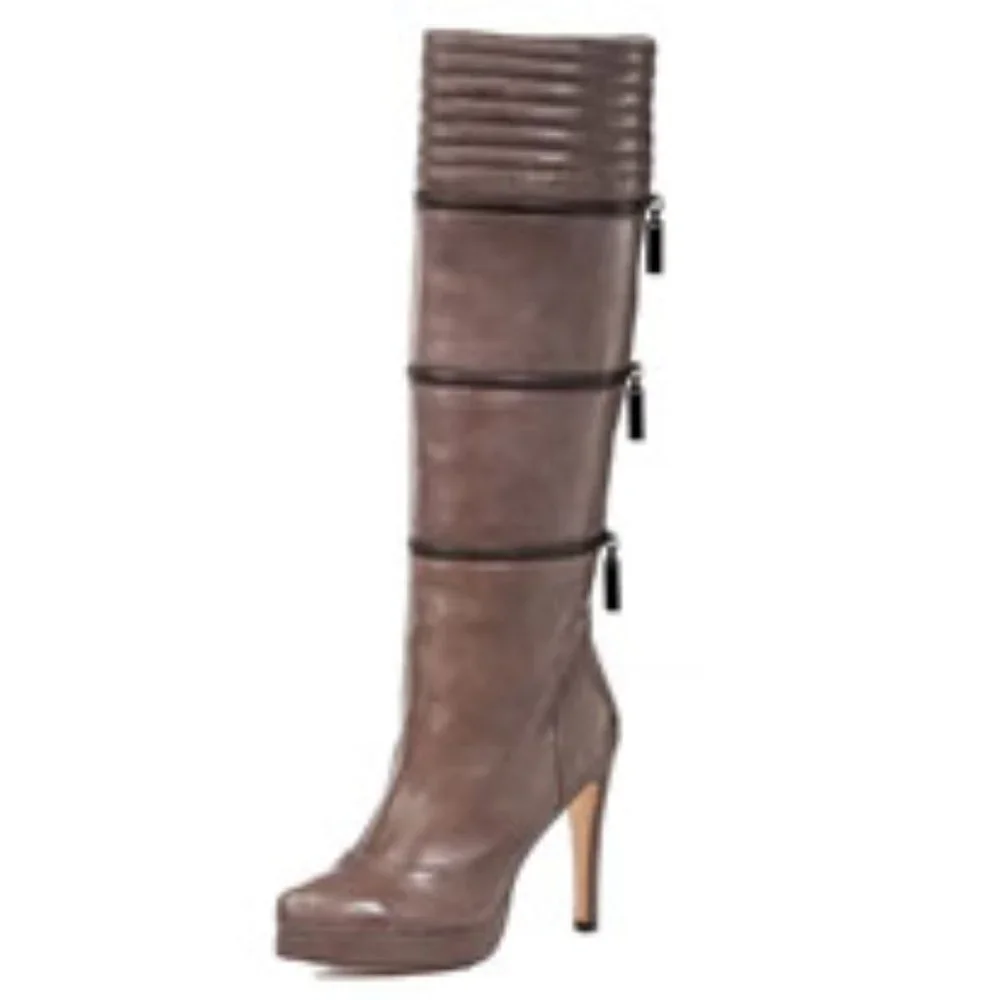 NEW Geren Ford Convertible leather boots.